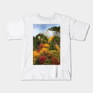 Deer Leap / Sherburne Pass, Vermont Kids T-Shirt